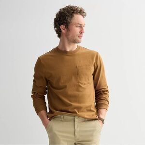 Sonoma Men's Heavyweight Long Sleeve T-Shirt | M | Oak Varnish